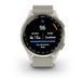 Смарт-годинник Garmin Approach S50 з алюмінієвим безелем кольору кремового золота з нейлоновим ремінцем ComfortFit кольору слонової кістки