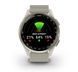 Смарт-годинник Garmin Approach S50 з алюмінієвим безелем кольору кремового золота з нейлоновим ремінцем ComfortFit кольору слонової кістки