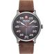 Часы наручные мужские Swiss Military-Hanowa 06-4326.30.009 кварцевые, коричневый ремешок из кожи, Швейцария 1