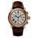 Часы-хронограф наручные мужские Aerowatch 83926 RO01 кварцевые, с датой, розовая позолота PVD, кожаный ремешок 1