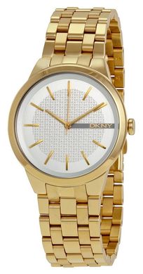 Часы наручные женские DKNY NY2382 кварцевые, на браслете, золотистые, США