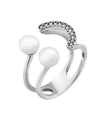 Серебряное кольцо с жемчужинами