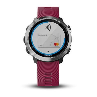 Смарт-часы Garmin Forerunner 645 Music, вишневый ремешок
