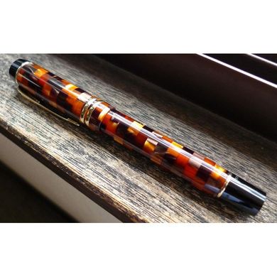Перьевая ручка Parker Duofold Check Amber GT FP 91 212K