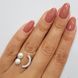 Серебряное кольцо с жемчужинами 3