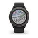Смарт-годинник Garmin Fenix 6X Pro Solar титановий сірий DLC з чорним ремінцем 6