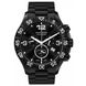 Часы-хронограф наручные мужские Claude Bernard 10202 37N NIN, кварц, с датой, на браслете, черное покрытие PVD 1