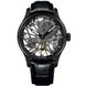 Часы наручные мужские Aerowatch 50981 NO17 механические, скелетон, черный ремешок из тисненой кожи 1