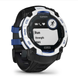 Смарт-часы Garmin Instinct 3 (50 мм) Solar, цвет белый камень с черно-синим ремешком