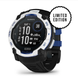 Смарт-часы Garmin Instinct 3 (50 мм) Solar, цвет белый камень с черно-синим ремешком
