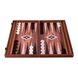 BXL1KK Manopoulos Handmade wooden Backgammon-Wenge with side racks - Large 1