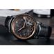 Часы наручные мужские Aerowatch 50981 NO20, механика с ручным заводом, скелетон, черный кожаный ремешок 2