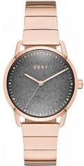 Часы наручные женские DKNY NY2757 кварцевые, на браслете, цвет розового золота, США