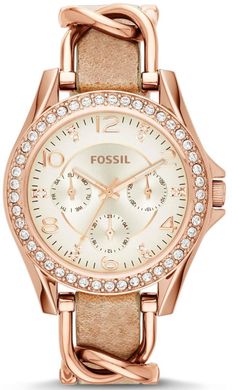 Часы наручные женские FOSSIL ES3466 кварцевые, ремешок из кожи, США