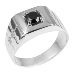 Мужское кольцо из серебра 19