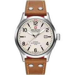 Часы наручные мужские Swiss Military-Hanowa 06-4280.09.009CH кварцевые, коричневый ремешок из кожи, Швейцария