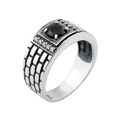 Мужское кольцо из серебра 20