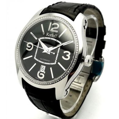 Часы наручные мужские Korloff CAK42/4B9, механика с автоподзаводом, бриллианты, ремешок из кожи аллигатора