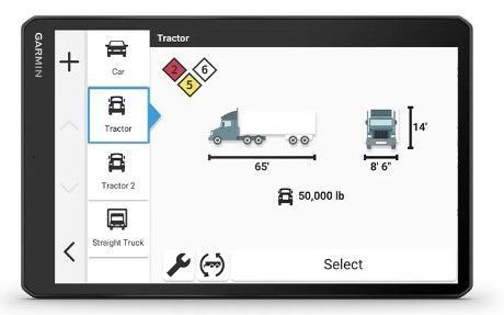 7- дюймовий GPS-навігатор для вантажівок Garmin dēzl&trade; OTR725 з відеореєстратором