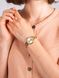 Часы наручные женские DKNY NY2768 кварцевые, браслет из букв, цвет желтого золота, США 5