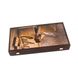 BXL1ROB Handmade wooden Backgammon Large Robusto cigar with Side Стійки 3