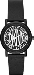 Часы наручные женские DKNY NY2765 кварцевые, черный ремешок из кожи, США