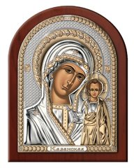 Ікона в сріблі Богоматір Казанська відкритий лик