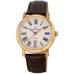 Часы наручные мужские Continental 24090-GD556710 кварцевые, с индикатором заряда, цвет розового золота