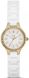 Часы наручные DKNY NY2250 кварцевые на белом керамическом браслете, США 1