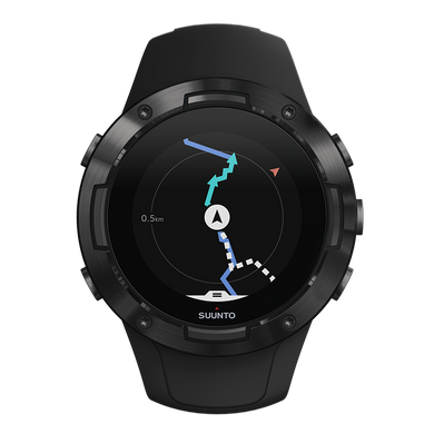 GPS-годинник в компактному корпусі для спорту SUUNTO 5 ALL BLACK