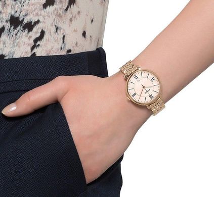 Часы наручные женские FOSSIL ES3435 кварцевые, на браслете, цвет розового золота, США