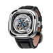 Часы наручные мужские SEVENFRIDAY SF-S1/01 с автоподзаводом в индустриальном дизайне, Швейцария 2