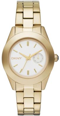 Часы наручные женские DKNY NY2132 кварцевые, на браслете, золотистые, США