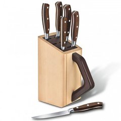 Кухонный набор Victorinox Forged Сhef's Grand Maitre Wood Cutlery Block 6шт с дерев. ручкой с подставкой