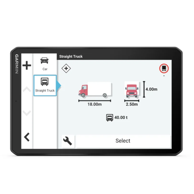 8-дюймовий супутниковий навігатор для вантажівок Garmin dezl LGV810