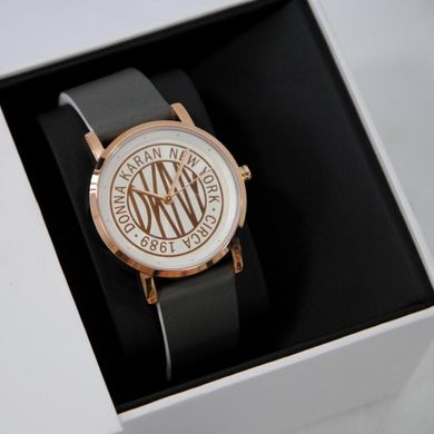 Часы наручные женские DKNY NY2764 кварцевые, серый ремешок из кожи, США