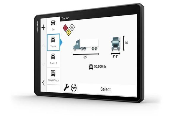 10-дюймовий GPS-навігатор для вантажівок Garmin dēzl&trade; OTR1020