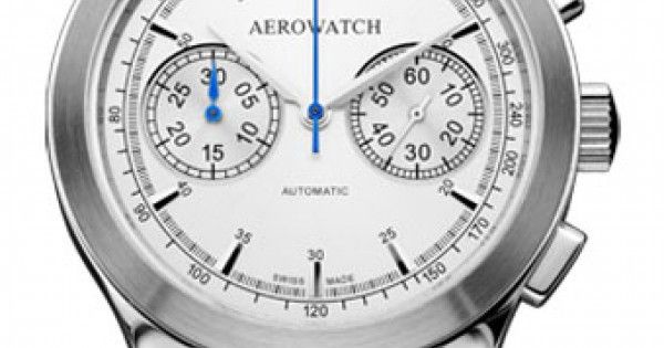 Годинник-хронографія наручні чоловічі Aerowatch 63907 AA04 механічні (автопідзавод), тахиметр, ремінець з