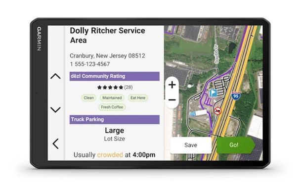 10-дюймовий GPS-навігатор для вантажівок Garmin dēzl&trade; OTR1020