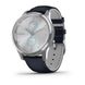 Смарт-годинник Garmin Vivomove Luxe сріблястий з темно-синім ремінцем з італійської шкіри 1