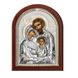 Икона серебряная Святое Семейство открытый лик 1