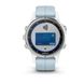 Смарт-годинник Garmin Fenix 5S Plus білий з сіро-блакитним ремінцем 4