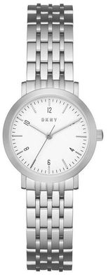 Часы наручные женские DKNY NY2509, кварцевые, на браслете, серебристые, США УЦЕНКА