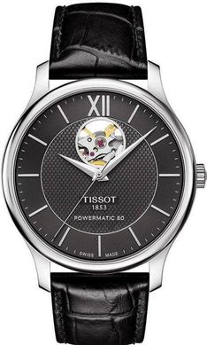 Часы наручные мужские Tissot TRADITION POWERMATIC 80 OPEN HEART T063.907.16.058.00