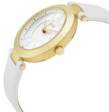 Часы наручные женские DKNY NY2295 кварцевые, сталь, белый ремешок из кожи, США