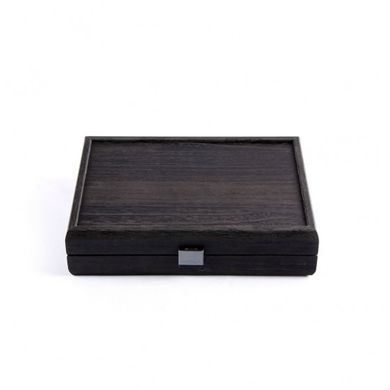 CXL10 Manopoulos Plastic coated Playing Cards in Black Walnut wooden case