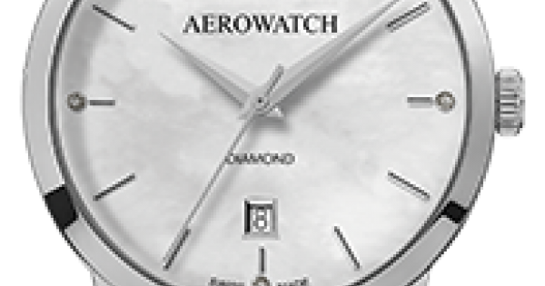 Годинники наручні жіночі Aerowatch 49978 AA03M кварцові з діамантами на сталевому браслеті