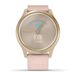 Смарт годинник Garmin Vivomove Style світло-золотавий з плетеним тканинним рожевим ремінцем 4