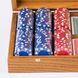 PXL30.300 Poker set (300pcs of 11,50gr & 2*playing cards) in Light Walnut replica wooden case 4