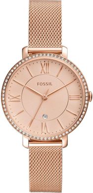 Годинники наручні жіночі FOSSIL ES4628 кварцові, "міланський" браслет, колір рожевого золота, США